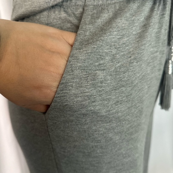 Spense Gray Sleeveless Jumpsuit with Embellished Trim (653) - Picture 5 of 10